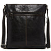 black crossbody bag keeps phone, wallet, travel documents close at hand